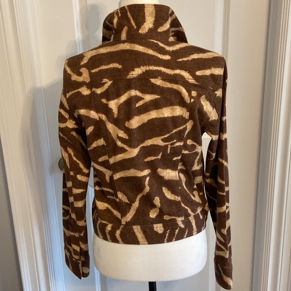 NWOT Ralph Lauren Jean Jacket Brown and Tan. Size Medium. - Picture 6 of 9